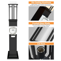 CPLA10 Outdoor Aluminum Post Mounted Lantern Light with 40