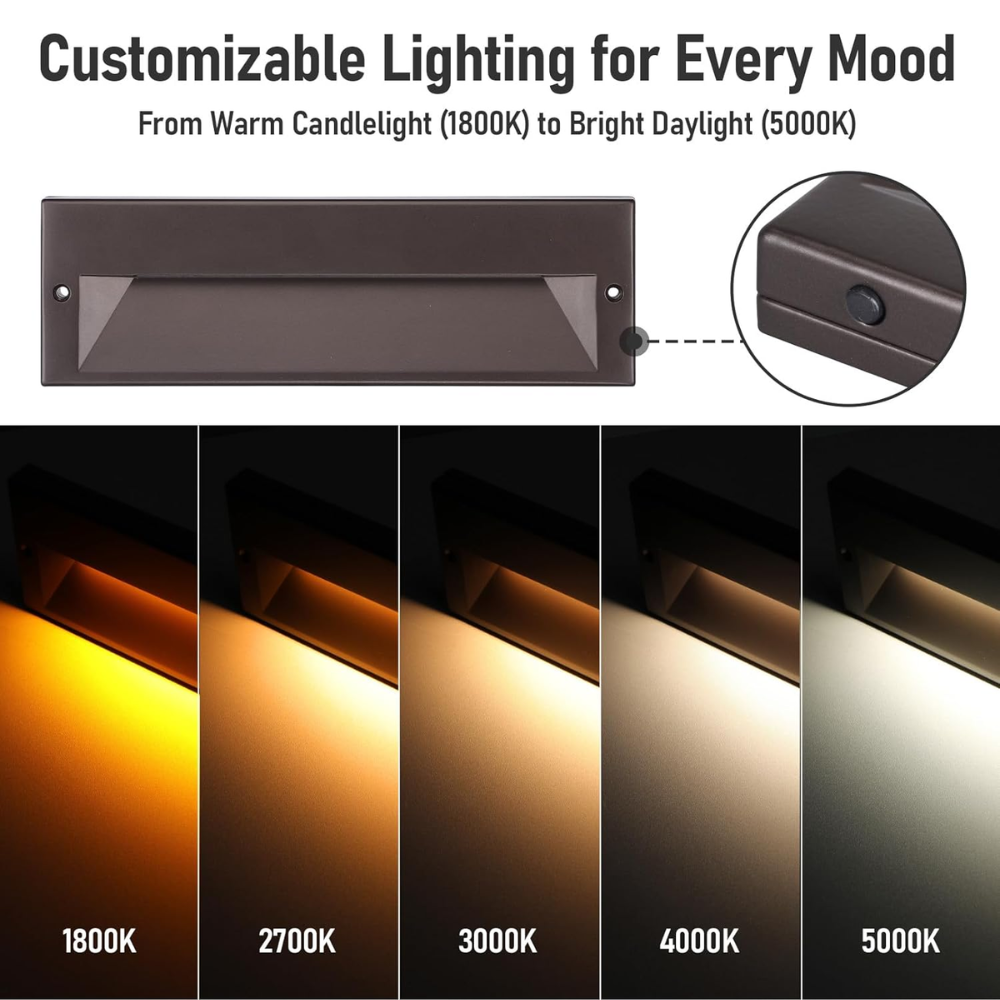 STLA10 Aluminum Low Voltage Step Lights | Outdoor Deck Lights Package