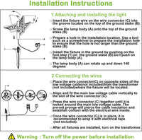 ALF01 4-Pack 7.4W 430LM LED Landscape Lighting, Die-Cast Aluminum Wall Wash Spot Light