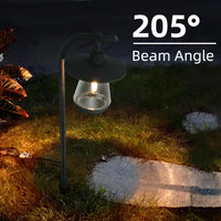 Outdoor Landscape Lighting LED 12V Low Voltage ALP05 4-Pack 12V-15V AC Low Voltage 1.34W 146LM 2700K Soft White LED G4 Bulb Included Landscape Lighting, Black Curved Lamp Pathway Light Package, Die-Cast Zinc Aluminum, IP65 Waterproof
