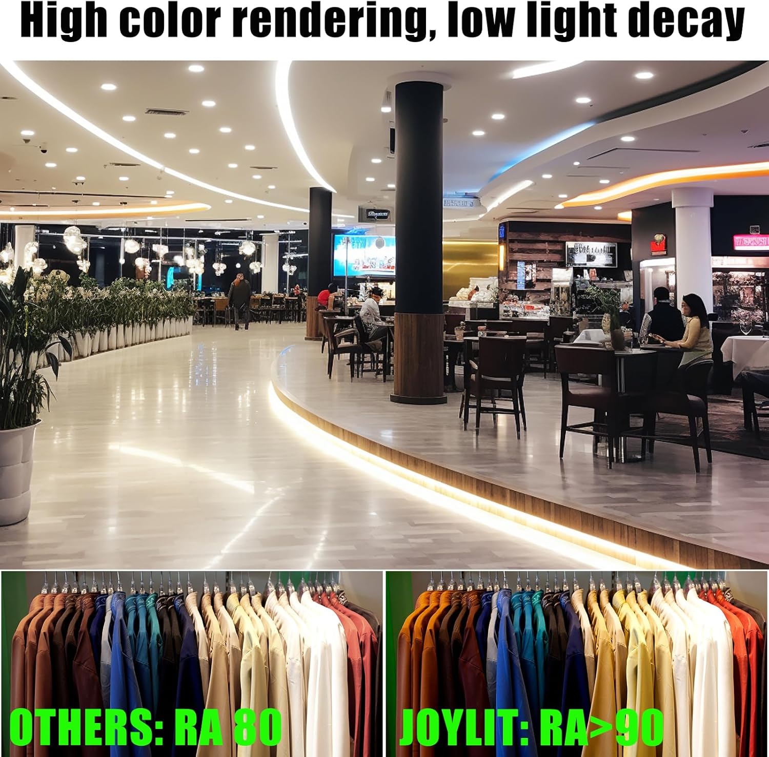 SLD17 30mm 12.2W/ft, 160W Max Wide LED Strip Light Dotless COB Indoor