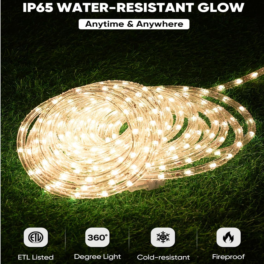 Doted Led SLNR17 Dotted Neon RGBIC+CCT LED Strip Light 110V IP65 Outdoor Rated D