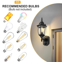 Outdoor Landscape Lighting LED 12V Low Voltage SCH14 2-Pack Classic Motion Sensor and Dusk to Dawn Outdoor Aluminum Wall Sconce Light Package 6