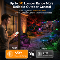 MR16 RGBCW 2700K-5000K Smart Bluetooth 5W 12V Low Voltage LED Bulbs 45° Dimmable Energy Saving Waterproof Light with Antenna and Remote Control