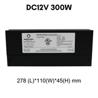 TSDC01 12V/24V DC Low Voltage Dimmable Transformers UL Listed LED Driver Outdoor Rated