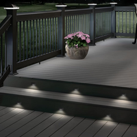 STAH06 5CCT 120V LED Aluminum Outdoor Step Lights, 6-Pack 2700K/3000K/3500K/4000K/5000K Stair Lighting Package, 3W Dimmable LED Lights for Step Stair, CRI90, ETL Listed, IP65 Waterproof