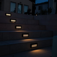 Outdoor Landscape Lighting LED 12V Low Voltage STBP02 Mortirolo Brass Deck Light Integrated LED 4W 2700K Low Voltage Landscape Lighting