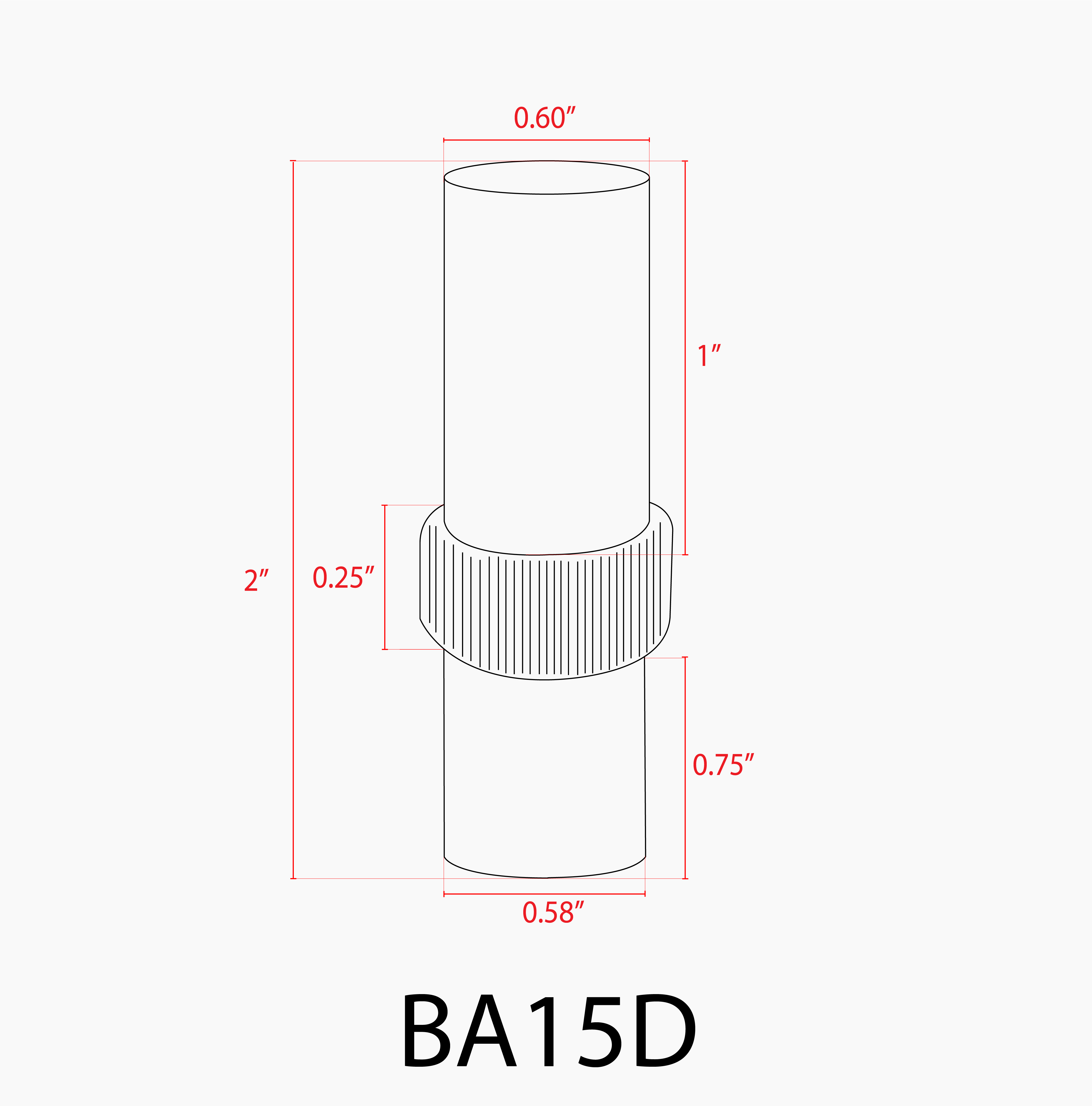 Ba15d Style BA15D Bayonet Style LED Capsule 12V Light Bulb