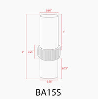 Outdoor Landscape Lighting LED 12V Low Voltage BA15S 5W Bayonet Style LED Capsule 12V Low Voltage Energy Efficient 1156 Light Bulb