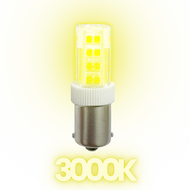 BA15S 5W Bayonet Style LED Capsule 12V Low Voltage Energy Efficient 1156 Light Bulb - 3000K Warm White / 10 Pack