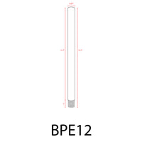 Outdoor Landscape Lighting LED 12V Low Voltage BPE - Brass Post Extension 6