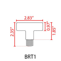 Outdoor Landscape Lighting LED 12V Low Voltage BRT1 - Brass T-Bar Coupling Accessory for Post/Path Light Fixtures