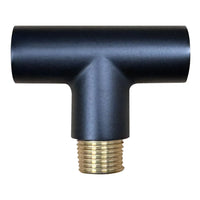 Outdoor Landscape Lighting LED 12V Low Voltage BRT1 - Brass T-Bar Coupling Accessory for Post/Path Light Fixtures Black Brass
