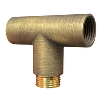 Outdoor Landscape Lighting LED 12V Low Voltage BRT1 - Brass T-Bar Coupling Accessory for Post/Path Light Fixtures