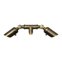 Outdoor Landscape Lighting LED 12V Low Voltage BRT1 - Brass T-Bar Coupling Accessory for Post/Path Light Fixtures