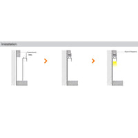 BN5619 Plaster In Baseboard 8 ft Architectural Wall Recessed Aluminum Channel 10 Pack LED Strip Light Cover (Copy)