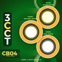 Outdoor Landscape Lighting LED 12V Low Voltage CB04 4x/8x/12x Package 10W 3CCT Round Slim 12V AC/DC LED Panel Light Low Voltage Lighting Fixture