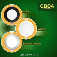 Outdoor Landscape Lighting LED 12V Low Voltage CB04 4x/8x/12x Package 10W 3CCT Round Slim 12V AC/DC LED Panel Light Low Voltage Lighting Fixture