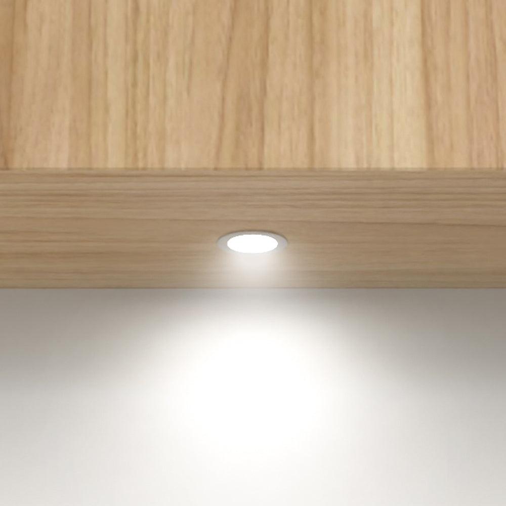 CB07 Round LED Dimmable Cast Aluminum Recessed Cabinet Light Down Lighting Fixture.