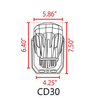 Outdoor Landscape Lighting LED 12V Low Voltage CD30 30W 12V Low Voltage LED Outdoor Aluminum Spotlight Directional Narrow Beam Angle