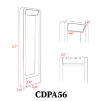 CDPA56 Cast Aluminum Path Light | 8W Integrated LED Low Voltage Landscape Light