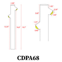 CDPA68 6W LED Bi Directional Bollard Path Light Low Voltage Outdoor Landscape Lighting