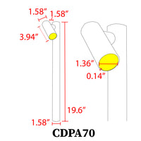 CDPA70 4x/8x/12x Package 3W LED Adjustable Directional Bollard Path Light Low Voltage Outdoor Landscape Lighting