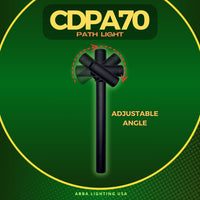 Outdoor Landscape Lighting LED 12V Low Voltage CDPA70 3W 3000K Warm White Integrated LED Adjustable Directional Aluminum Bollard Path Light 12V Low Voltage Outdoor Landscape Lighting