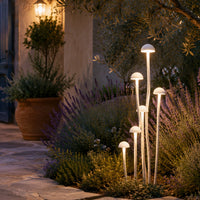 Outdoor Landscape Lighting LED 12V Low Voltage CDPA71 12V Mushroom Aluminum 3000K Warm White Integrated LED 12V Low Voltage Path Light