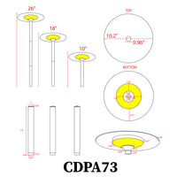 CDPA73 Heavy Duty Cast Aluminum Adjustable LED Outdoor Landscape Path Light