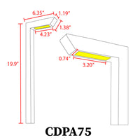 CDPA75 Heavy Duty Cast Aluminum 5W LED Outdoor Landscape 3CCT Path Light