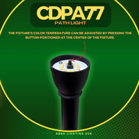 Outdoor Landscape Lighting LED 12V Low Voltage CDPA77 4x/8x/12x Package 3W 12V AC/DC Low Voltage Two-Tier Mushroom Hat 5CCT Integrated LED Aluminum Path Light
