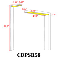 CDPSR58 Wifi Smart RGBCW 3W Stainless Steel Directional Pathway Light LED Bollard Landscape Lighting