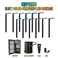 RGBW Color Changing LED Holiday Package: (12) Spotlight or (12) Path Lights with Wires and Connectors