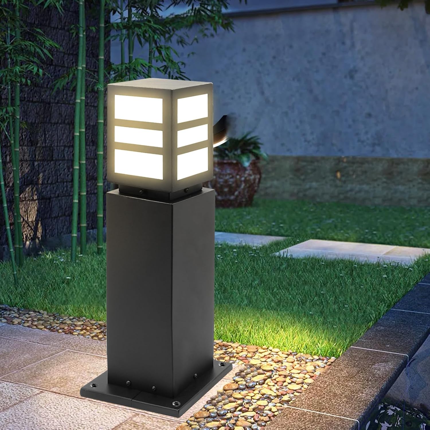 Outdoor Landscape Lighting LED 12V Low Voltage CPLA17 120V Line Voltage E26 Socket 60W Modern Outdoor Bollard Light IP65 Outdoor Rated
