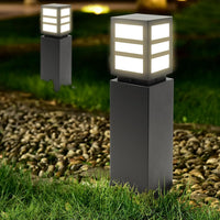 Outdoor Landscape Lighting LED 12V Low Voltage CPLA17 120V Line Voltage E26 Socket 60W Modern Outdoor Bollard Light IP65 Outdoor Rated