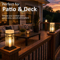 Outdoor Landscape Lighting LED 12V Low Voltage CPLA18 High Voltage Outdoor Matte Glass Lamp Post Lantern