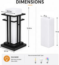 Outdoor Landscape Lighting LED 12V Low Voltage CPLA18 High Voltage Outdoor Matte Glass Lamp Post Lantern