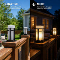 Outdoor Landscape Lighting LED 12V Low Voltage CPLA18 High Voltage Outdoor Matte Glass Lamp Post Lantern