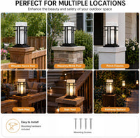 Outdoor Landscape Lighting LED 12V Low Voltage CPLA18 High Voltage Outdoor Matte Glass Lamp Post Lantern