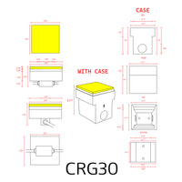 CRG30 Low Voltage In Ground RGB or WW LED Brick Paver Light Square IP67 Waterproof