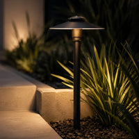 Outdoor Landscape Lighting LED 12V Low Voltage BPLP06 Stelvio Antique Brass Adjustable Path Light Low Voltage Outdoor Lighting