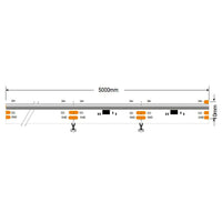 SLD31 Dotless COB Smart RGB-IC WS2811 576LED/M 4.27W/ft 10mm Addressable Color Flowing LED Strip Light DC24V Low Voltage Strip Light IP20