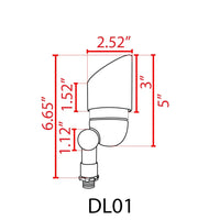 Outdoor Landscape Lighting LED 12V Low Voltage DL01 20 Pack 12V Low Voltage Directional LED Outdoor Aluminum Spotlight 3W 3000K Bulb