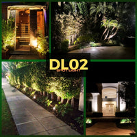 DL02 12V Low Voltage Waterproof LED Outdoor Aluminum Spotlight Directional Lighting