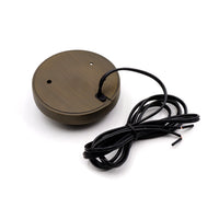 DL02B G4 Solid Brass Round Surface Mount Grilled Deck Light Low Voltage Landscape Lighting