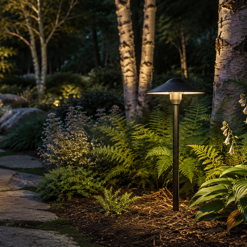 DL03 Mushroom Shaped 12V Aluminum Low Voltage Path Light