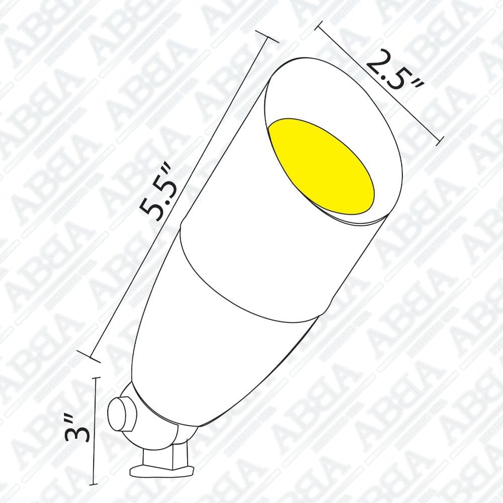 DL05 Low Voltage LED Smooth Directional Spot Outdoor Up Light - Kings Outdoor Lighting