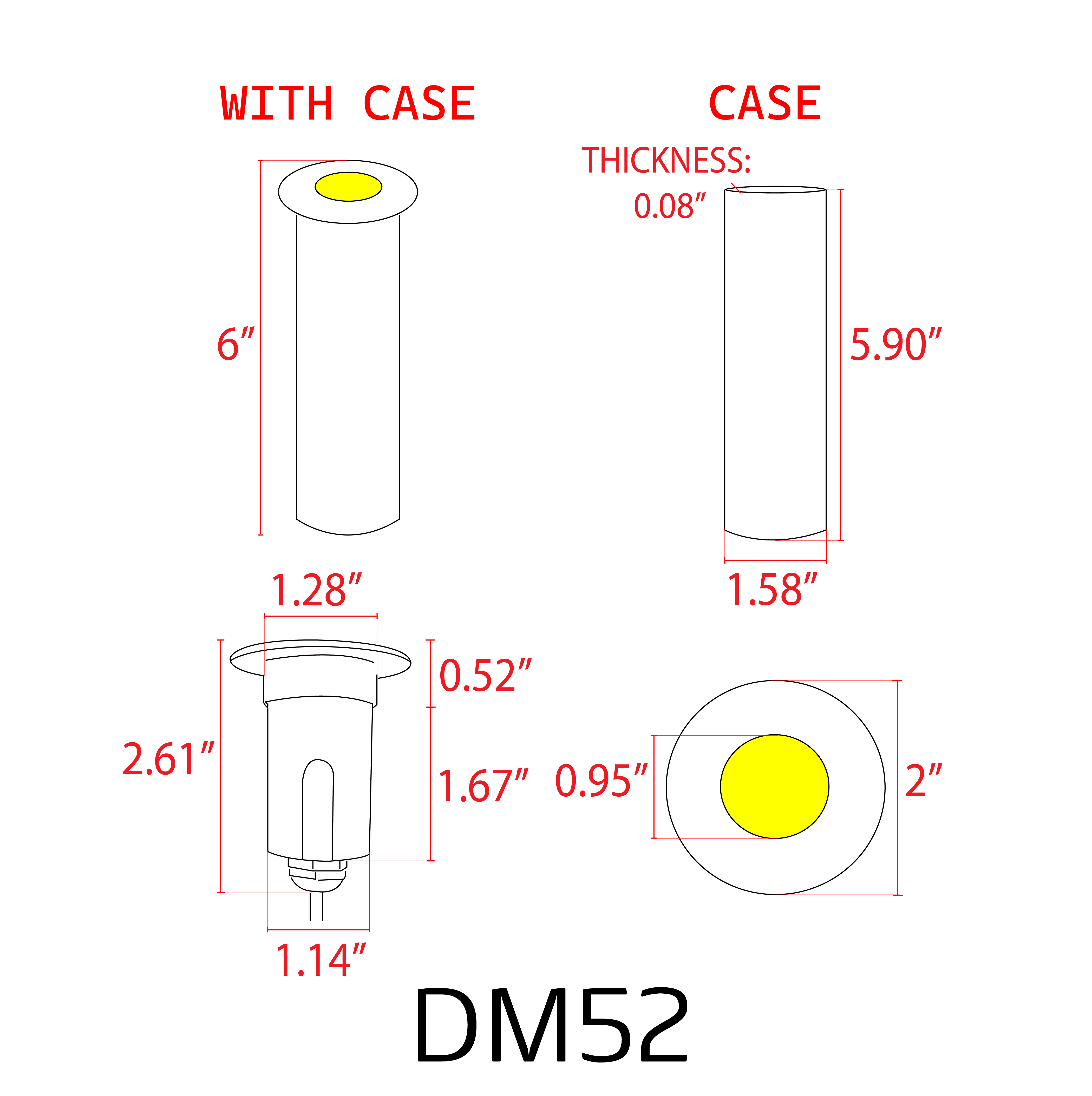 DM52 3W Waterproof Stainless Steel In-Ground Well Lights