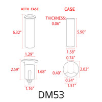 DM53 4x/8x/12x Package 3W COB LED Monodirectional Stainless Steel Waterproof In-Ground Landscape Well Light 3000K